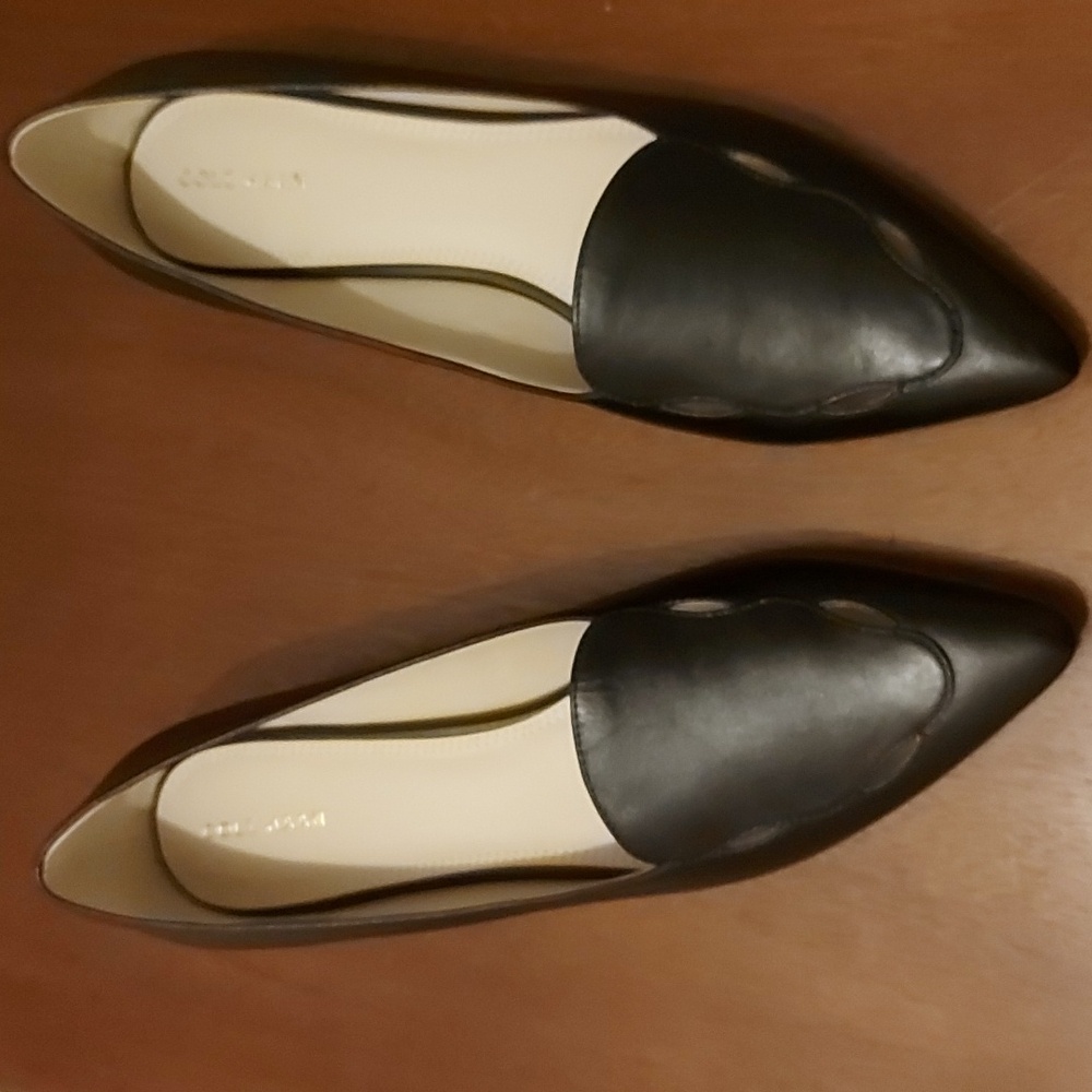 Cole Haan Black Leah Skimmer Flat